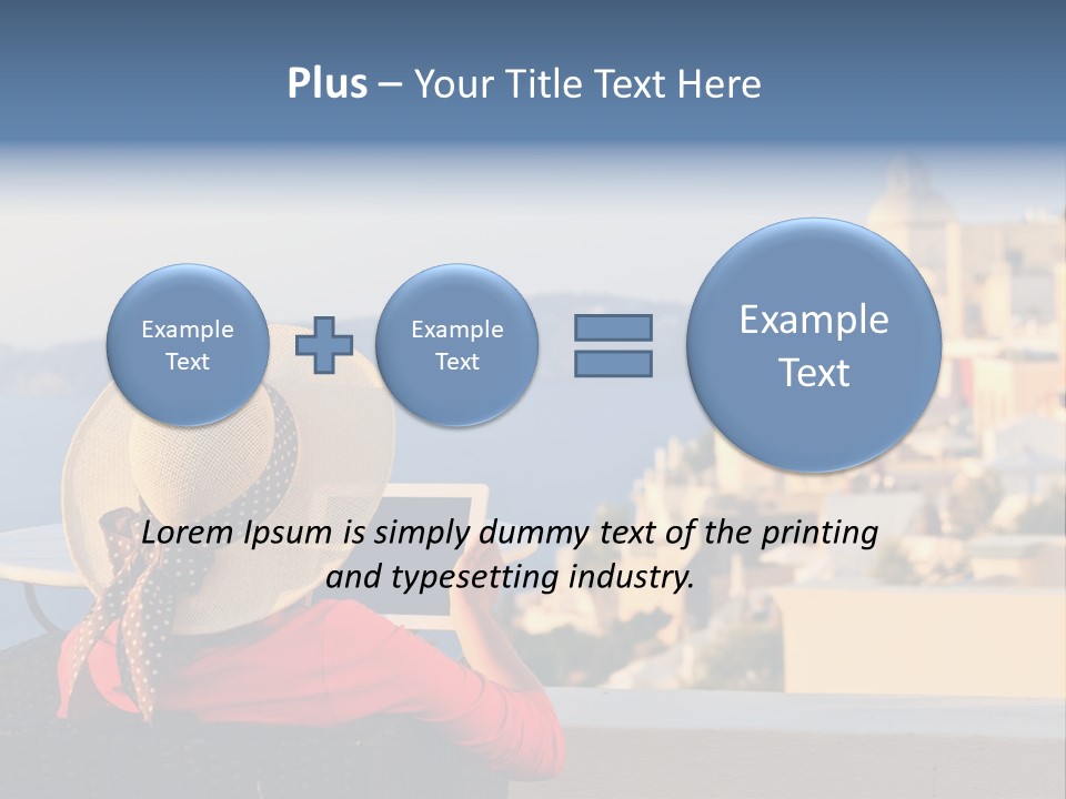 Woman Tourist Travel PowerPoint Template