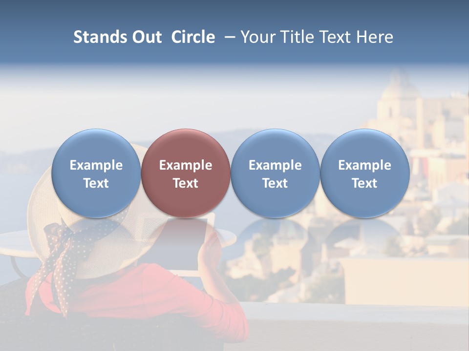 Woman Tourist Travel PowerPoint Template