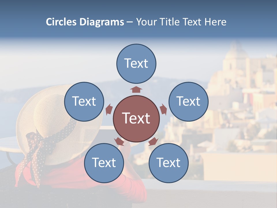 Woman Tourist Travel PowerPoint Template