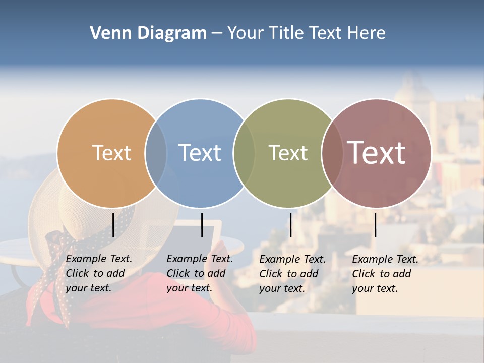 Woman Tourist Travel PowerPoint Template