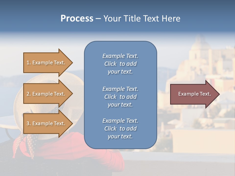 Woman Tourist Travel PowerPoint Template