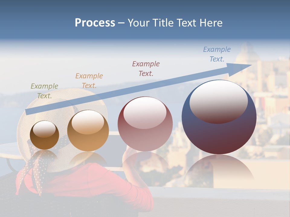 Woman Tourist Travel PowerPoint Template