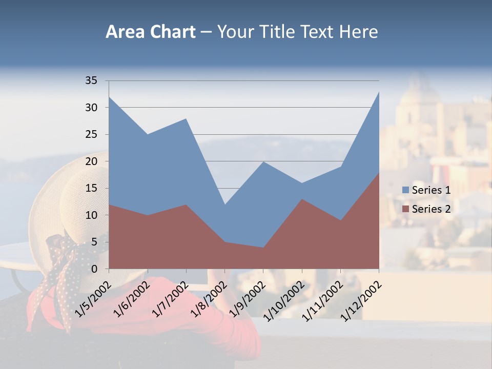 Woman Tourist Travel PowerPoint Template