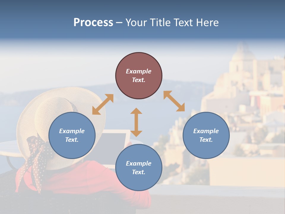 Woman Tourist Travel PowerPoint Template