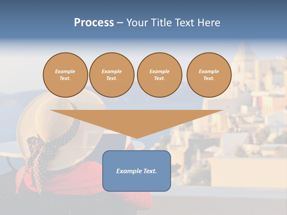 Woman Tourist Travel PowerPoint Template