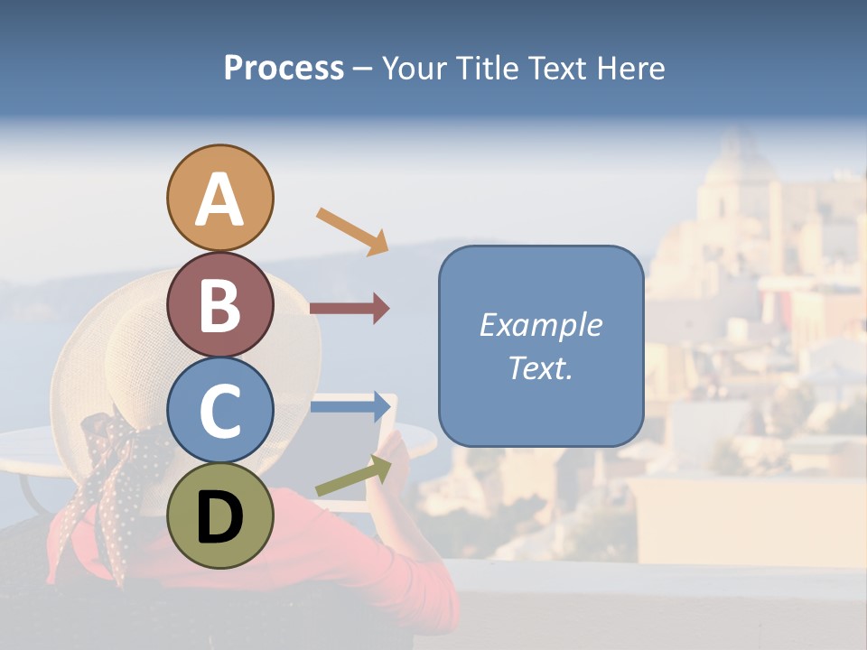 Woman Tourist Travel PowerPoint Template