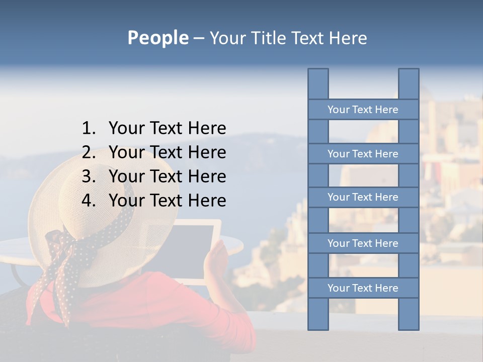 Woman Tourist Travel PowerPoint Template