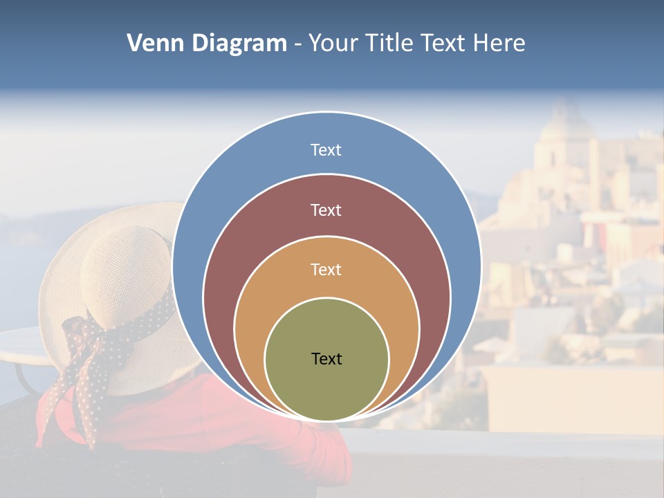 Woman Tourist Travel PowerPoint Template