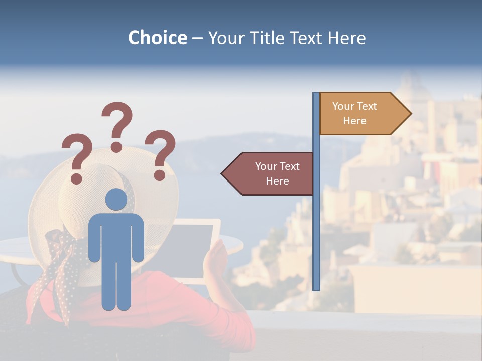 Woman Tourist Travel PowerPoint Template