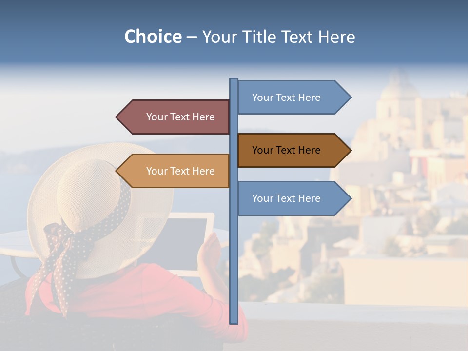 Woman Tourist Travel PowerPoint Template