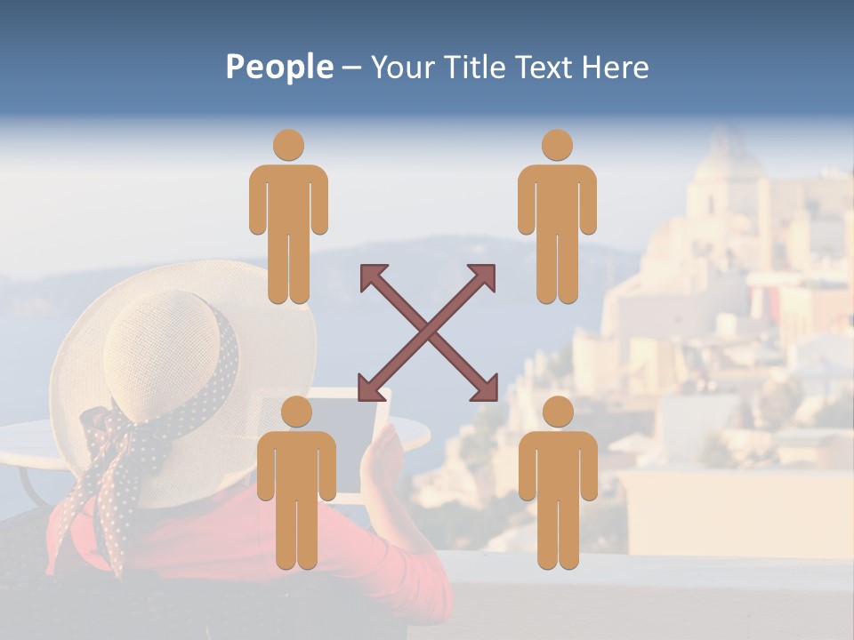 Woman Tourist Travel PowerPoint Template