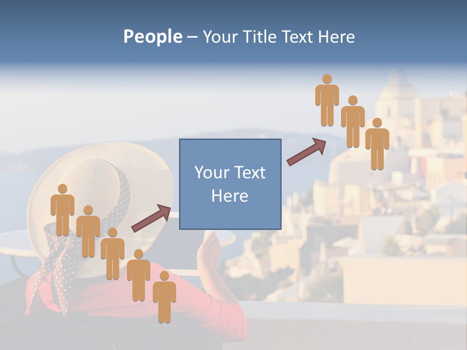 Woman Tourist Travel PowerPoint Template