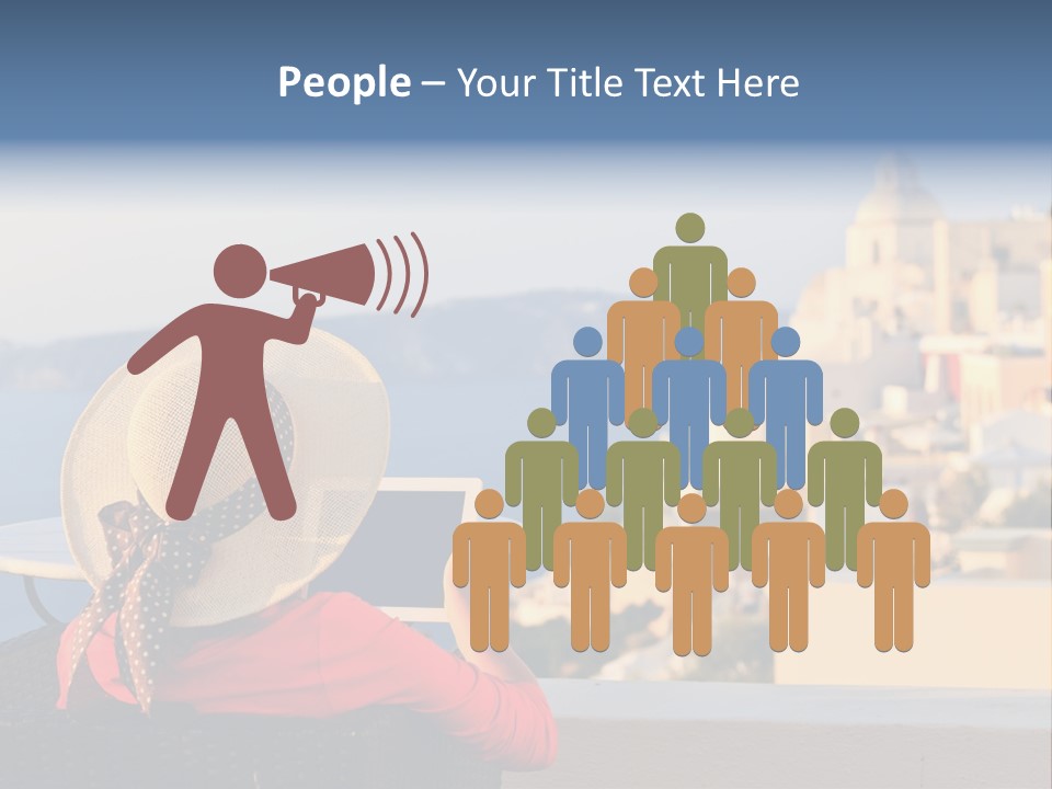 Woman Tourist Travel PowerPoint Template