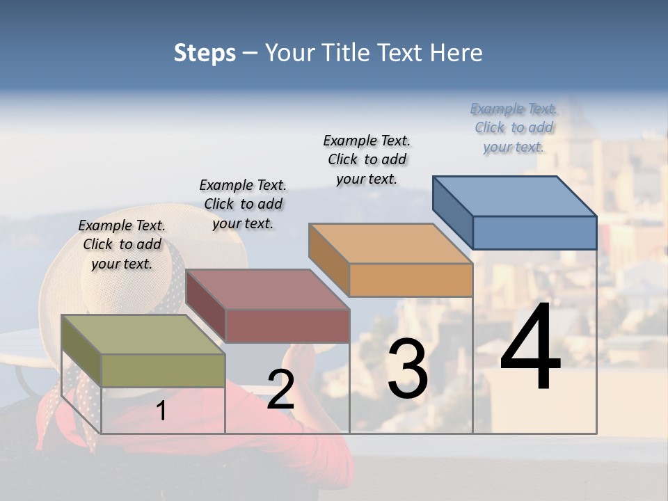 Woman Tourist Travel PowerPoint Template