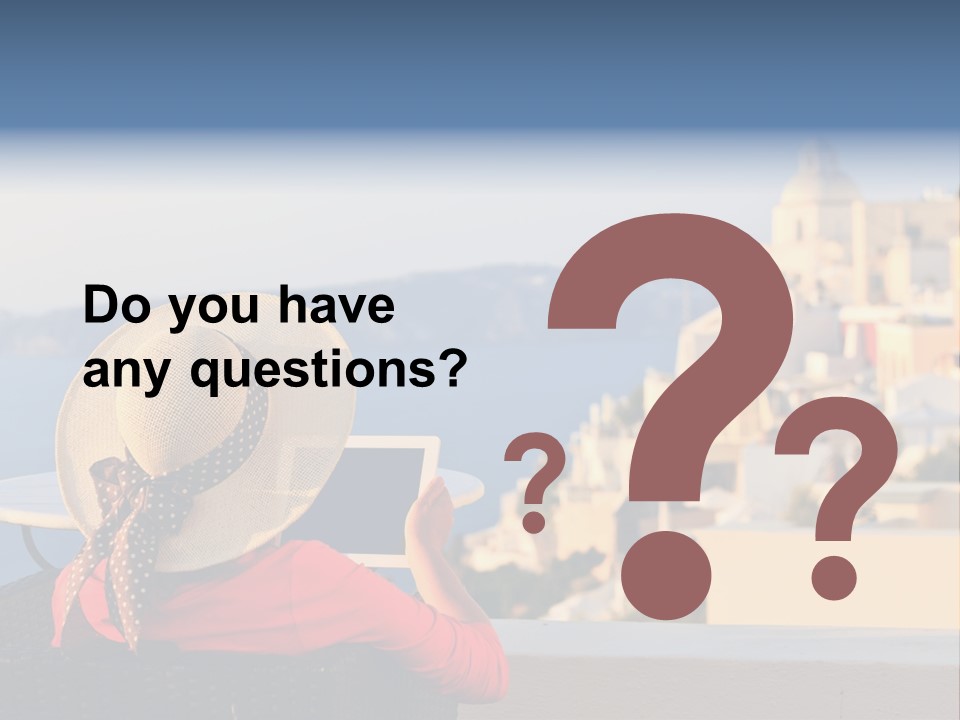 Woman Tourist Travel PowerPoint Template