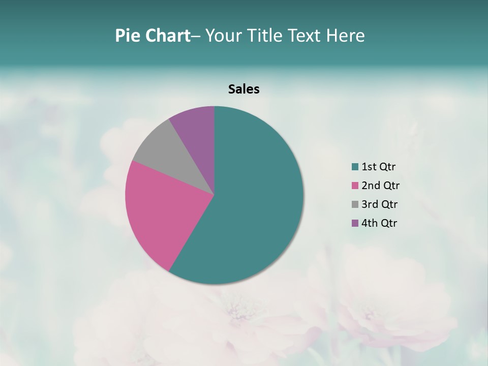 Beautiful Flowers Mossrose Closeup PowerPoint Template