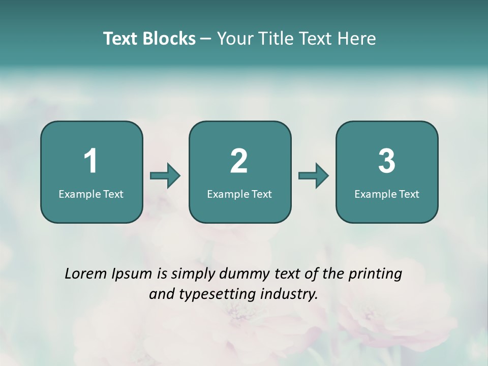 Beautiful Flowers Mossrose Closeup PowerPoint Template