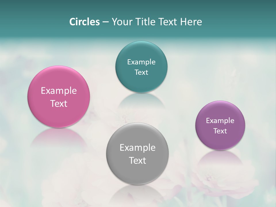 Beautiful Flowers Mossrose Closeup PowerPoint Template