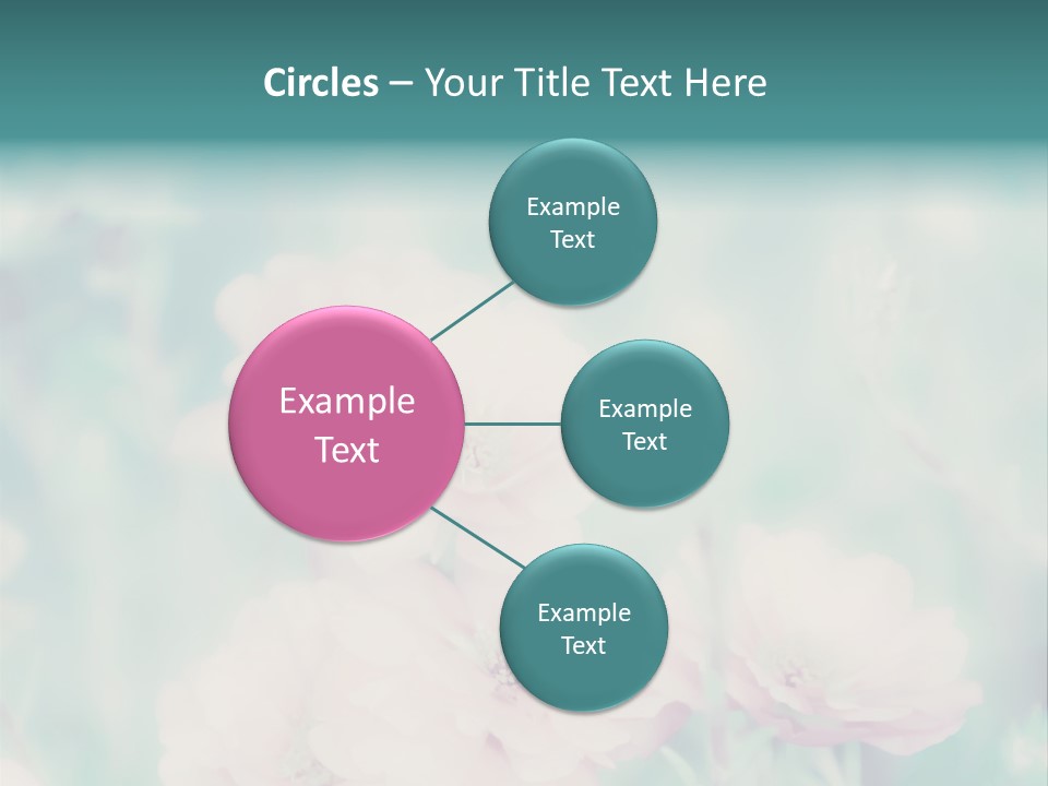 Beautiful Flowers Mossrose Closeup PowerPoint Template