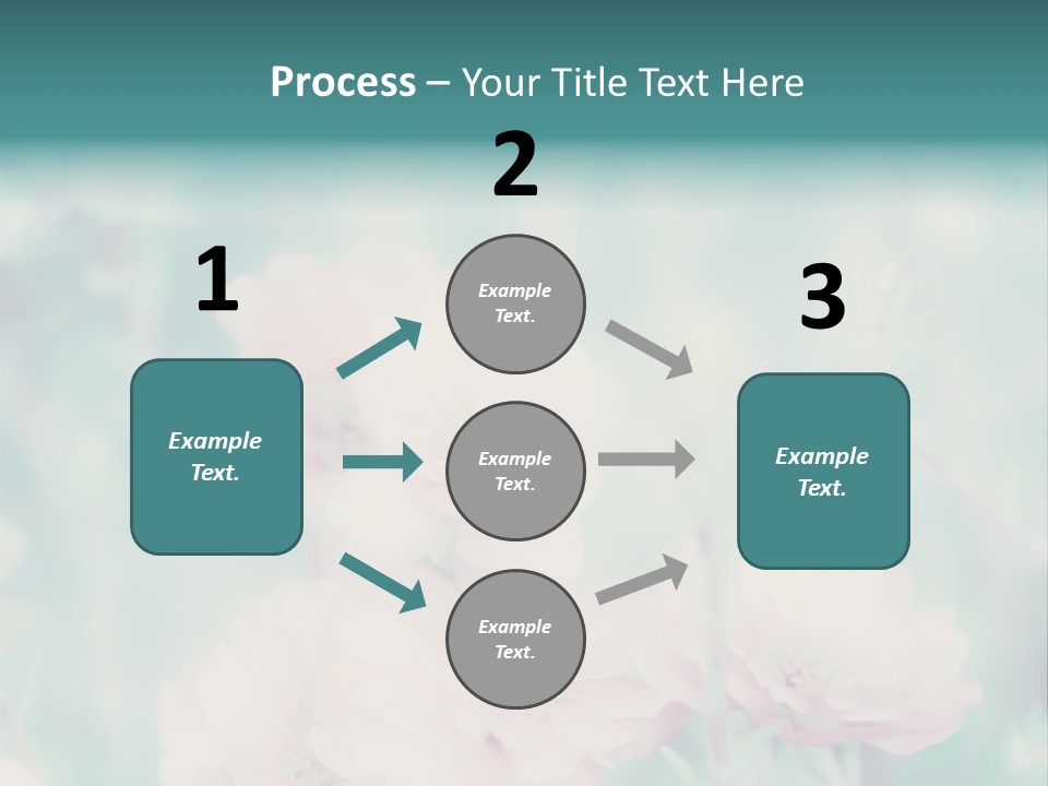 Beautiful Flowers Mossrose Closeup PowerPoint Template