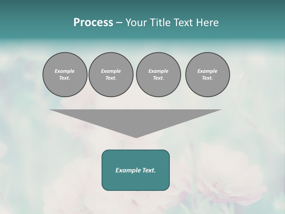 Beautiful Flowers Mossrose Closeup PowerPoint Template