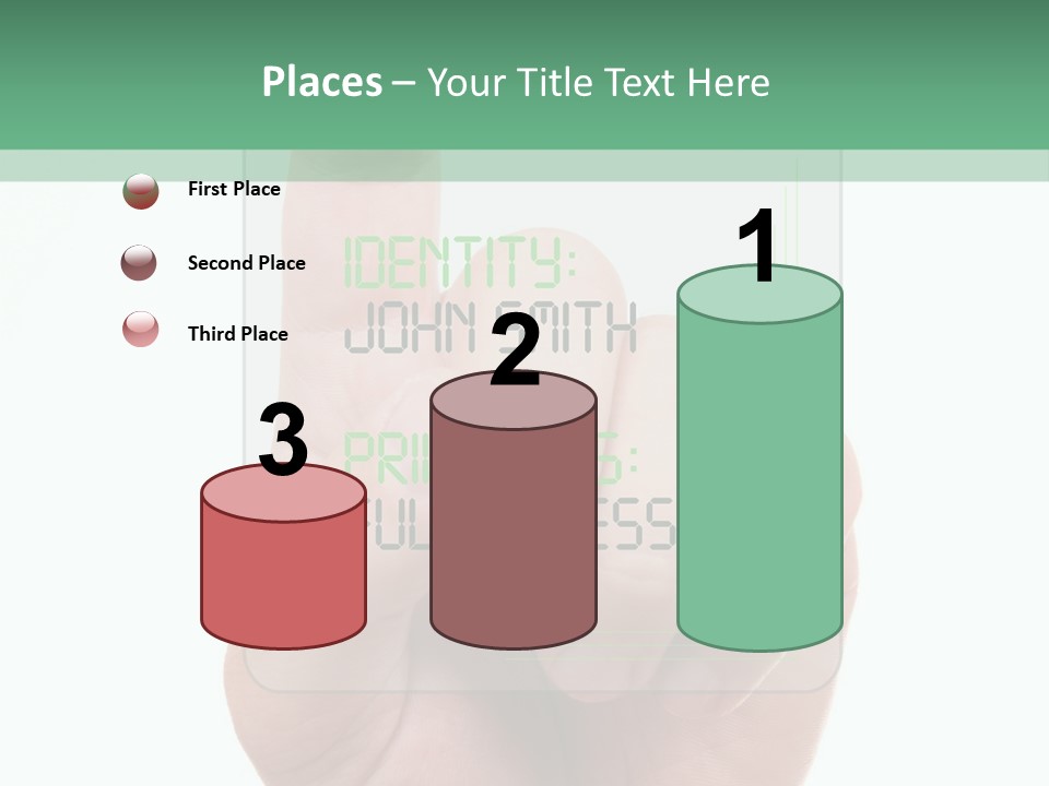 Bank Hand Biometrics PowerPoint Template