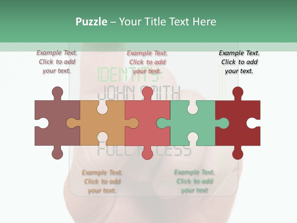 Bank Hand Biometrics PowerPoint Template