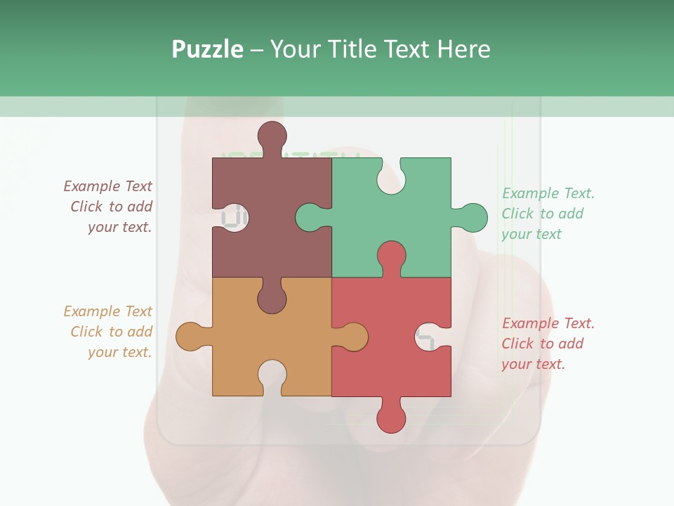 Bank Hand Biometrics PowerPoint Template