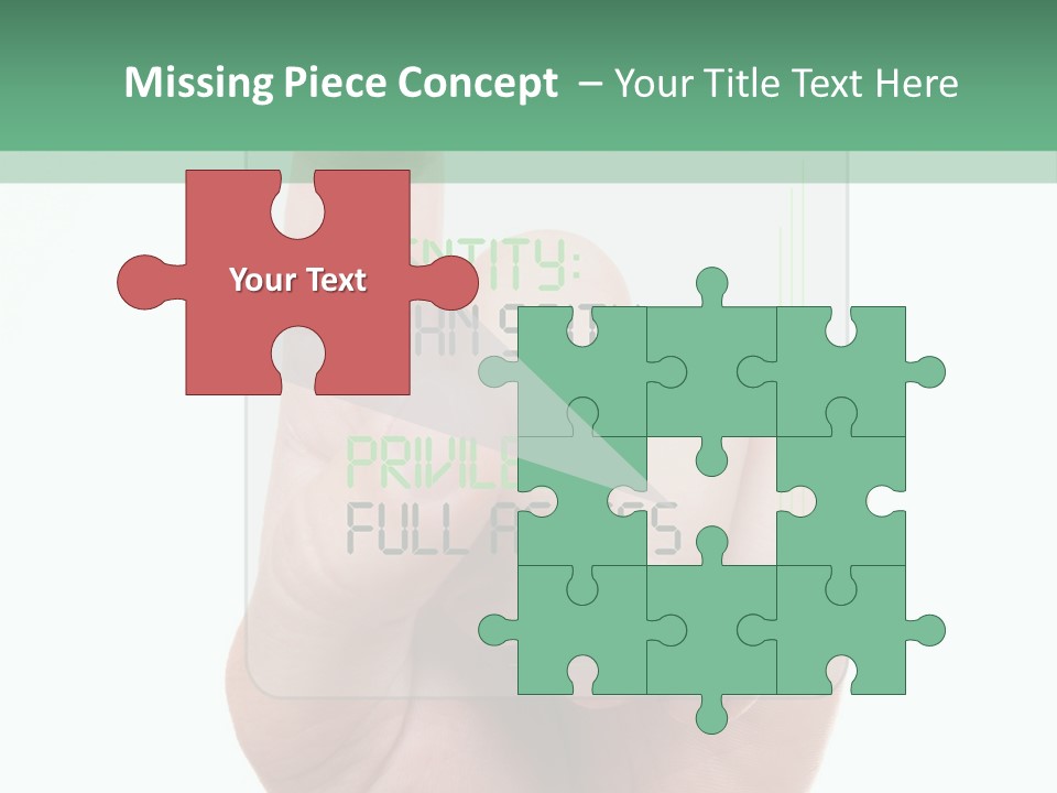 Bank Hand Biometrics PowerPoint Template