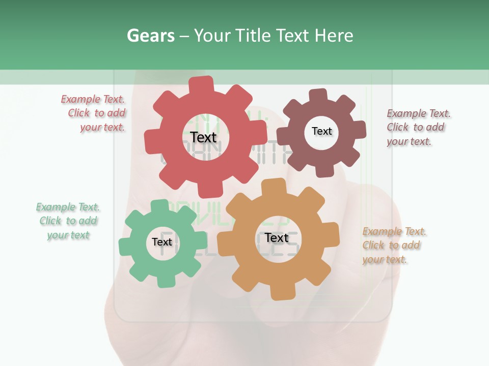 Bank Hand Biometrics PowerPoint Template