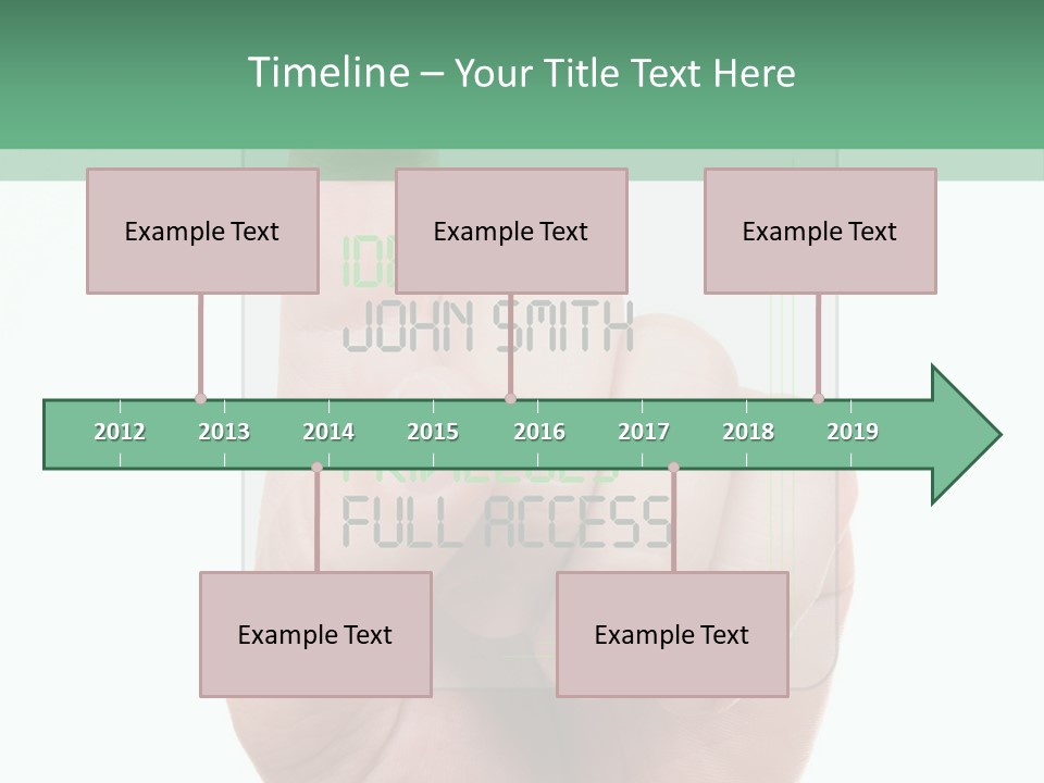 Bank Hand Biometrics PowerPoint Template