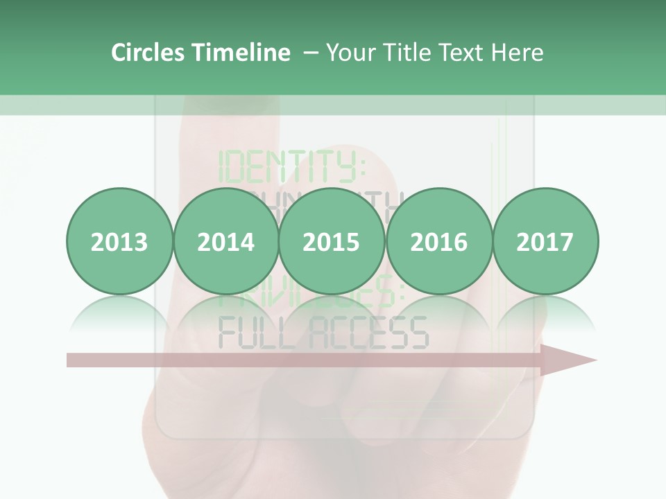 Bank Hand Biometrics PowerPoint Template