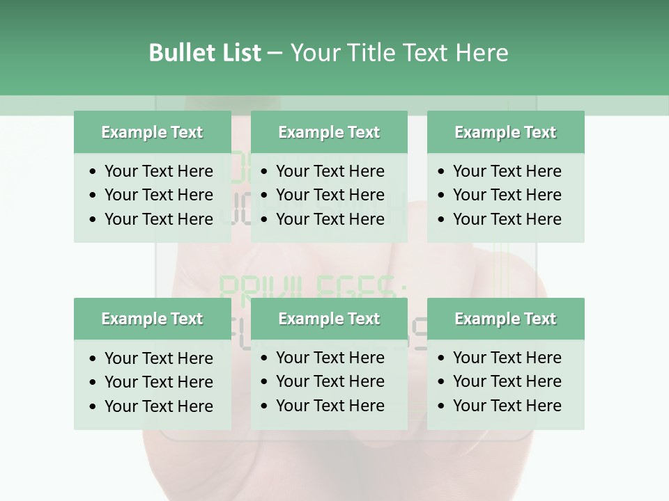 Bank Hand Biometrics PowerPoint Template