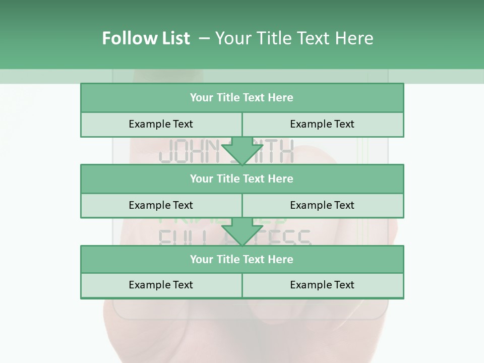 Bank Hand Biometrics PowerPoint Template