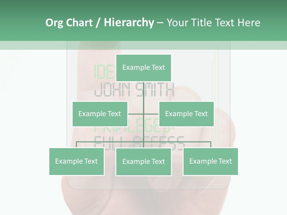 Bank Hand Biometrics PowerPoint Template