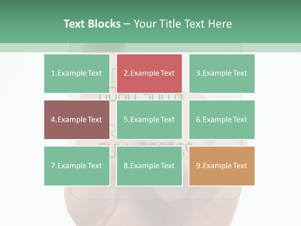 Bank Hand Biometrics PowerPoint Template