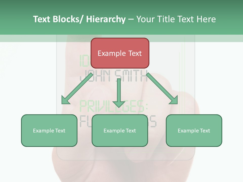 Bank Hand Biometrics PowerPoint Template