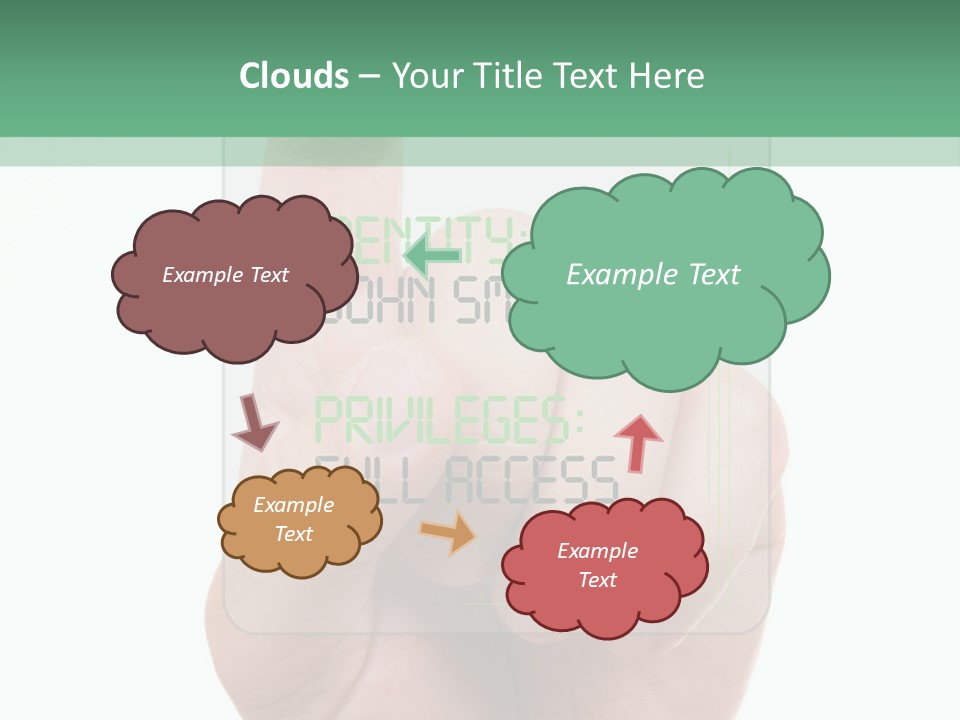Bank Hand Biometrics PowerPoint Template