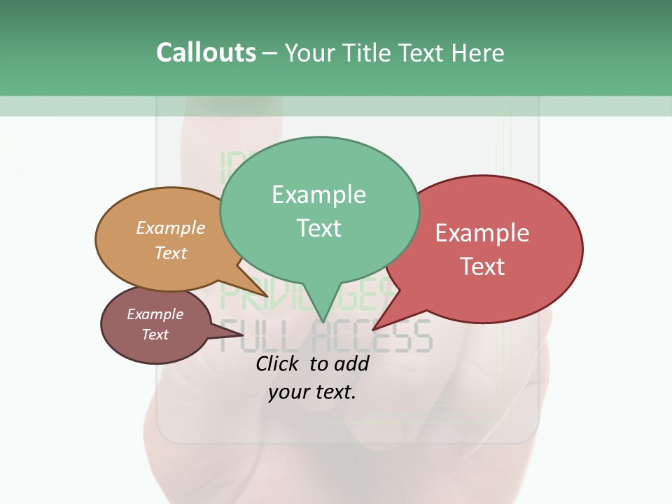 Bank Hand Biometrics PowerPoint Template