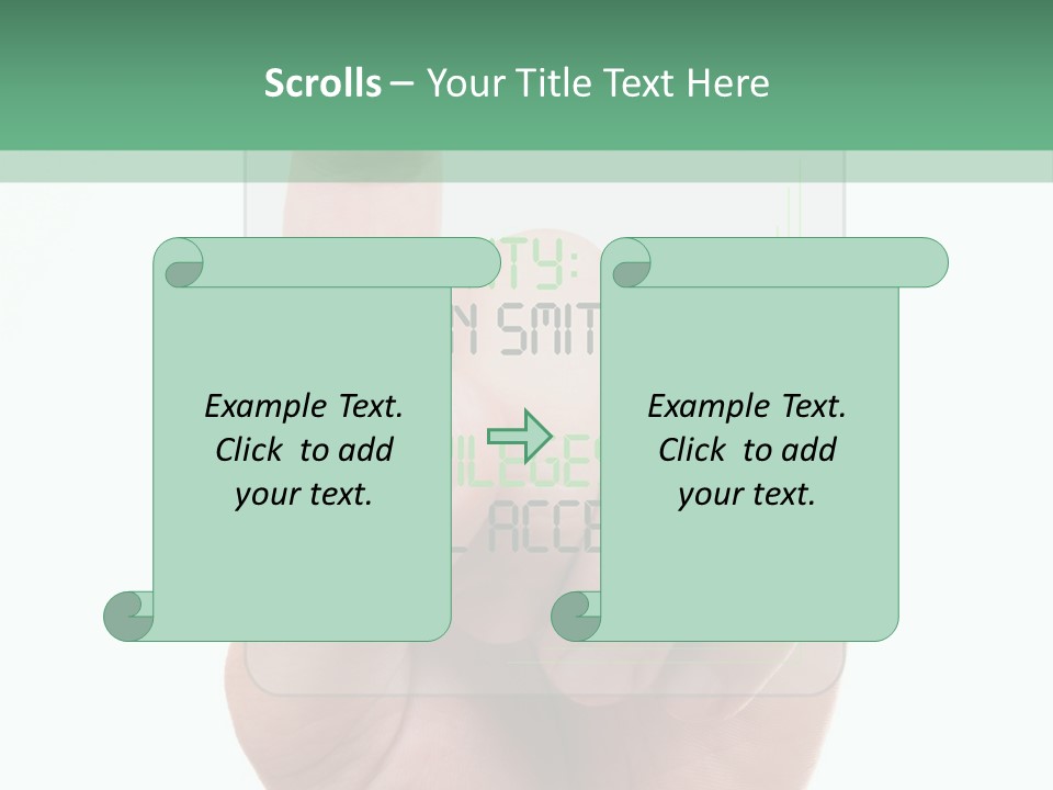 Bank Hand Biometrics PowerPoint Template