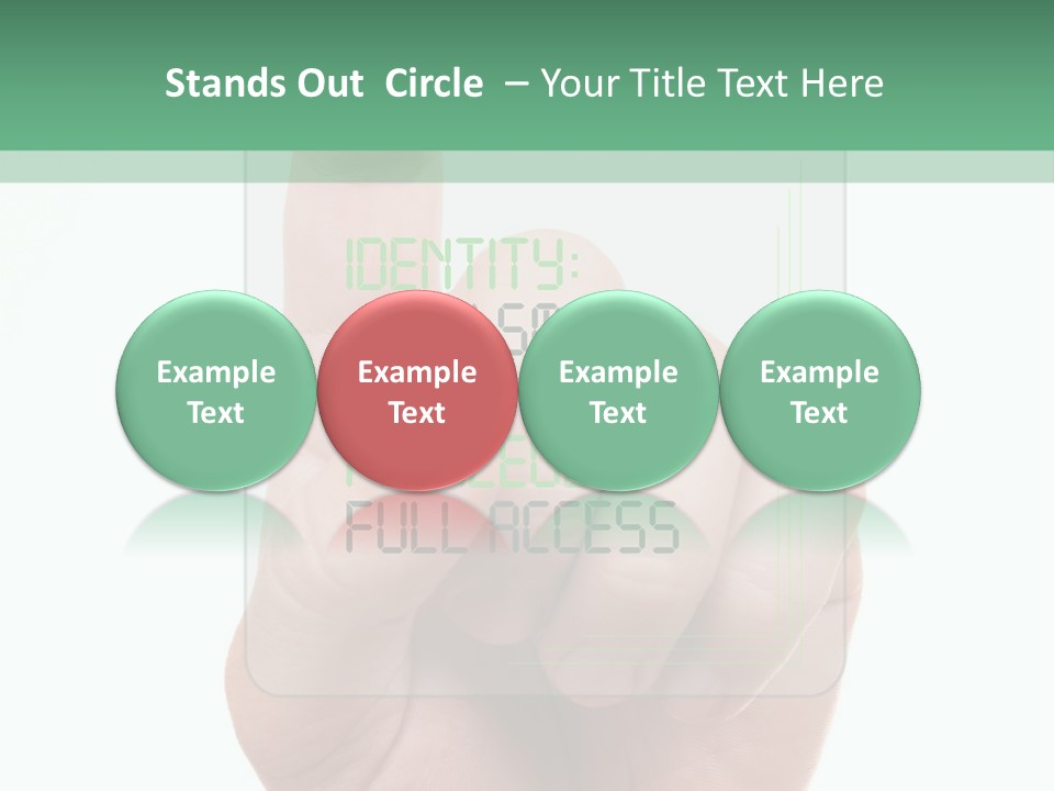 Bank Hand Biometrics PowerPoint Template