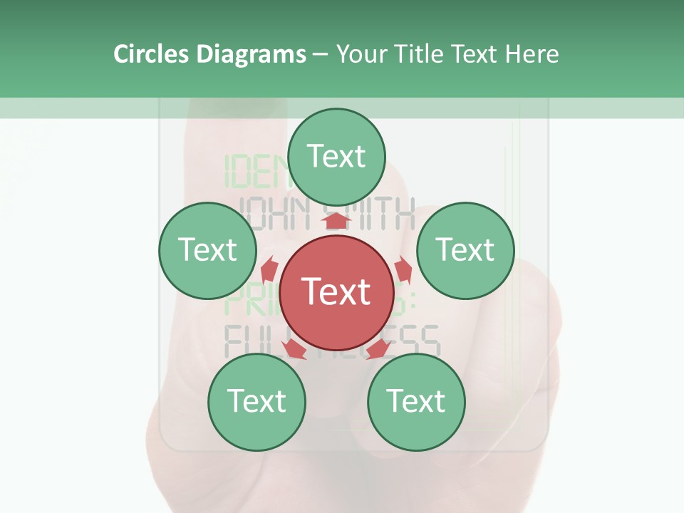 Bank Hand Biometrics PowerPoint Template