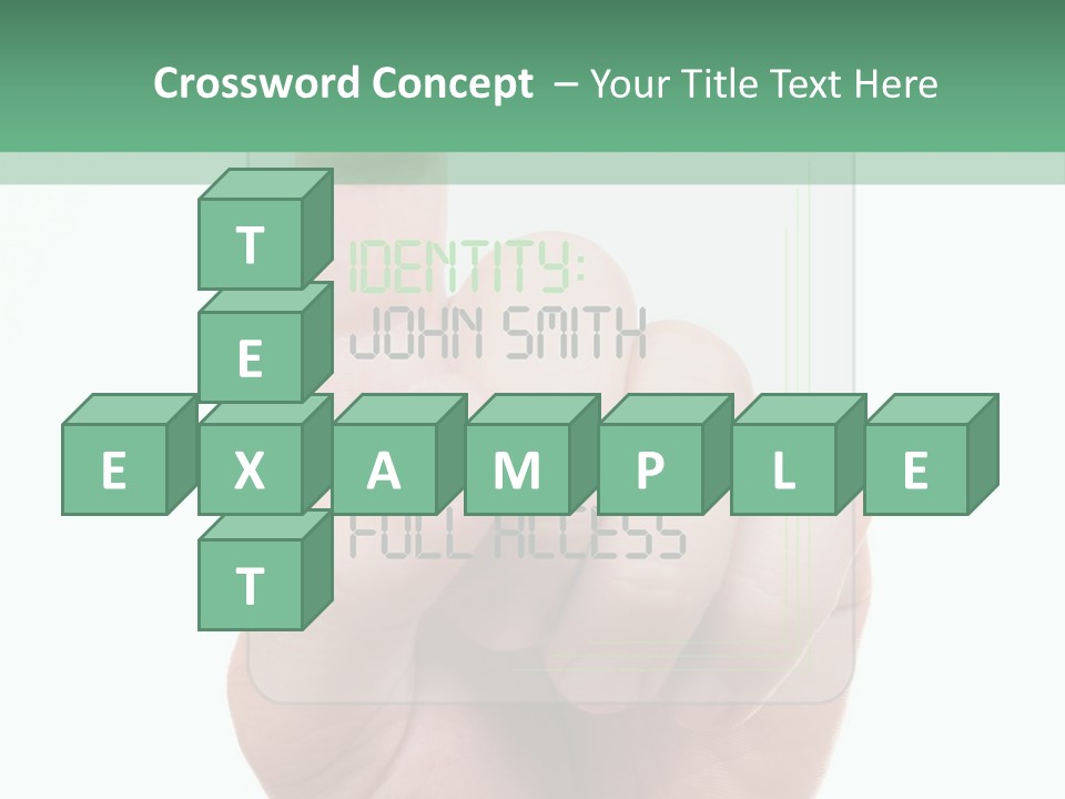 Bank Hand Biometrics PowerPoint Template
