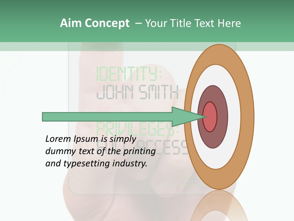 Bank Hand Biometrics PowerPoint Template