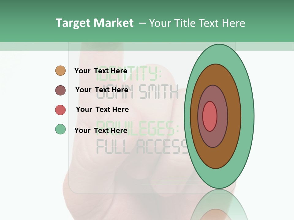 Bank Hand Biometrics PowerPoint Template