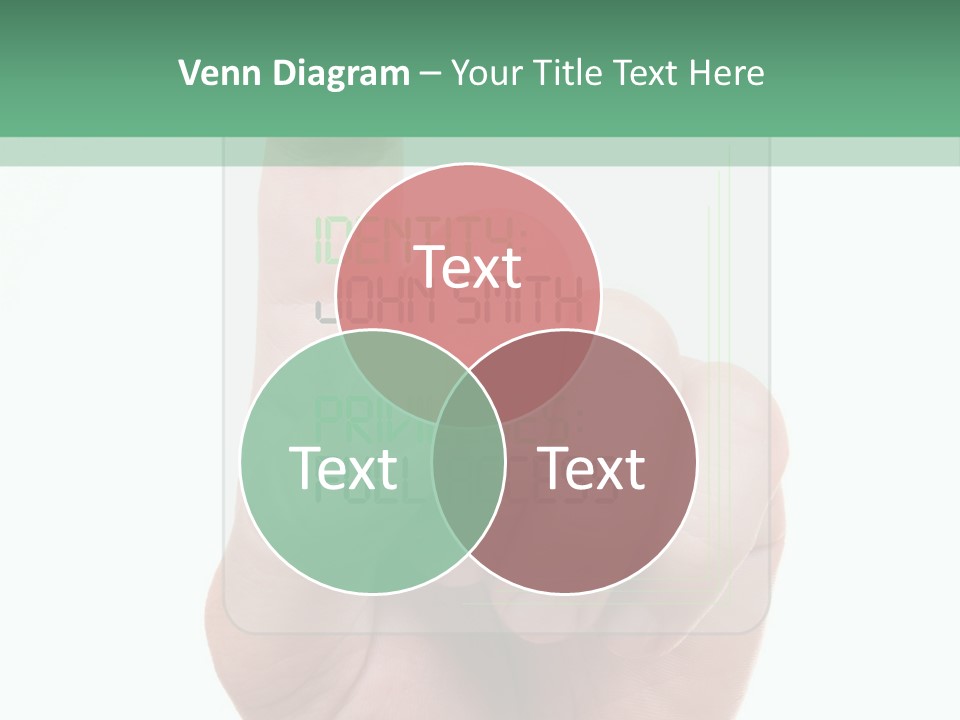 Bank Hand Biometrics PowerPoint Template