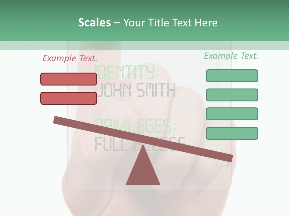 Bank Hand Biometrics PowerPoint Template