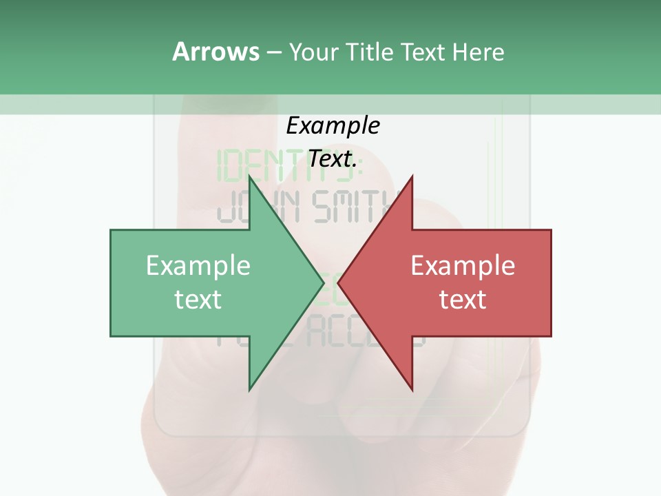 Bank Hand Biometrics PowerPoint Template