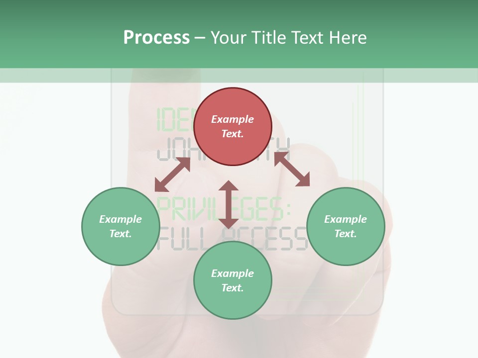 Bank Hand Biometrics PowerPoint Template