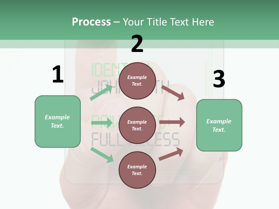 Bank Hand Biometrics PowerPoint Template